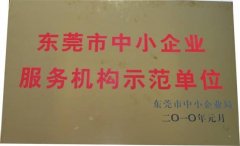 東莞市中小企業(yè)服務(wù)機構(gòu)示范單位